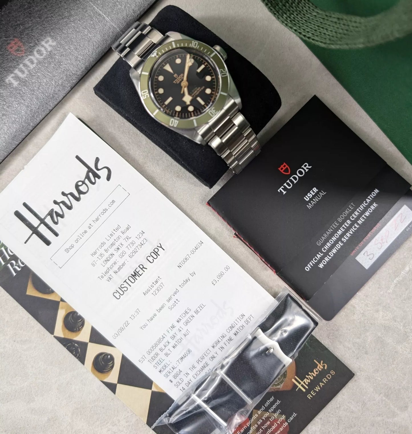 TUDOR Black Bay Harrods | Full Box and Papers | 79230G