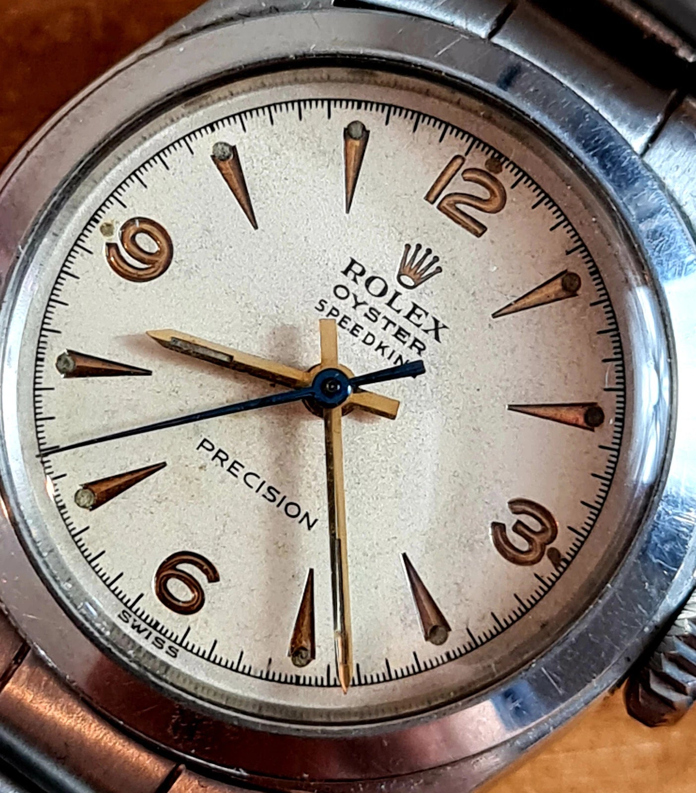 ROLEX OYSTER SPEEDKING Ref 6056 | 1950s | Rivet Bracelet
